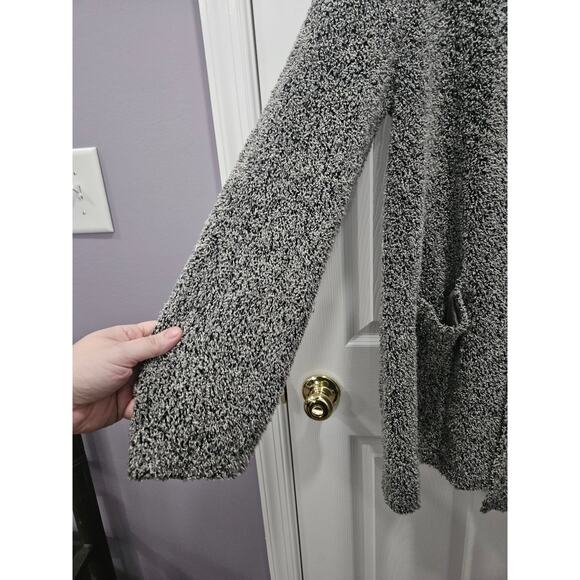 J. Jill Pure Jill Marled Heavy Black White Marled Sweater Cardigan Size L Large - Picture 7 of 16